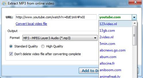 convert video to mp3